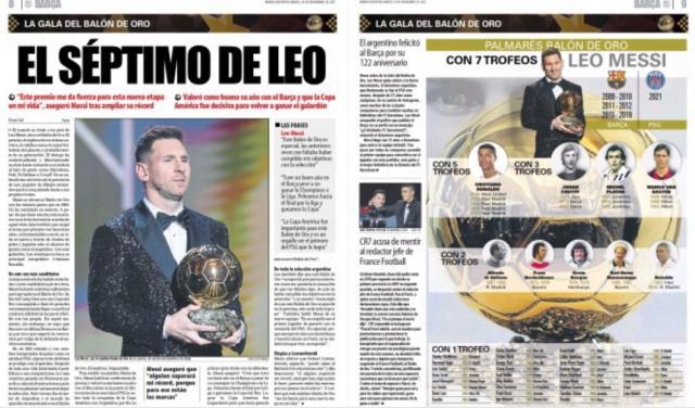 星空体育APP-王勤伯：梅西获奖之后，世界各大媒体这样报道……①